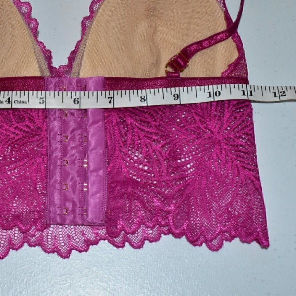 Underprotection Lacy Lima Bralette Magenta Purple Pink Size Xs — image 4 of 8
